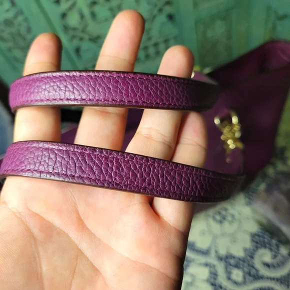 Coach | Purple Pebbled Small Sohia Tote - Picture 15 of 16